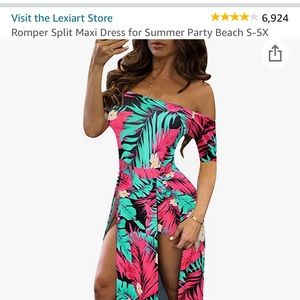Romper Split Maxi Dress